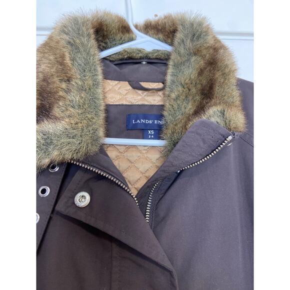 Lands End winter brown jacket - Picture 2 of 7
